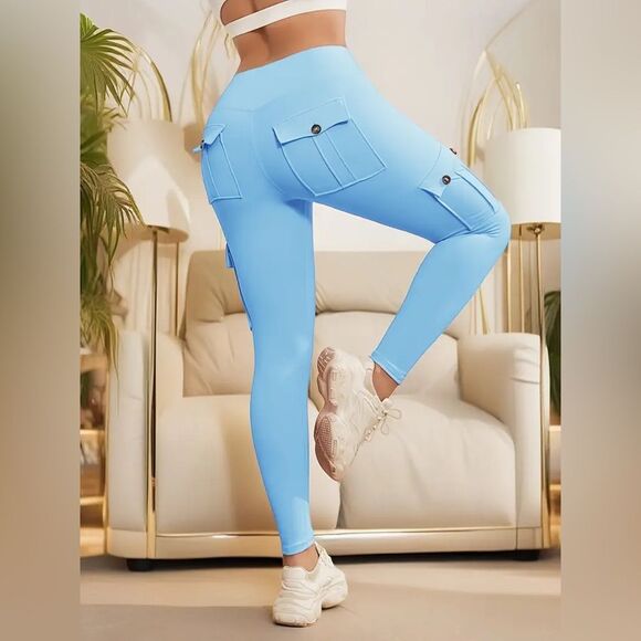 Women’s high waist yoga pants leggings size medium - Picture 1 of 3